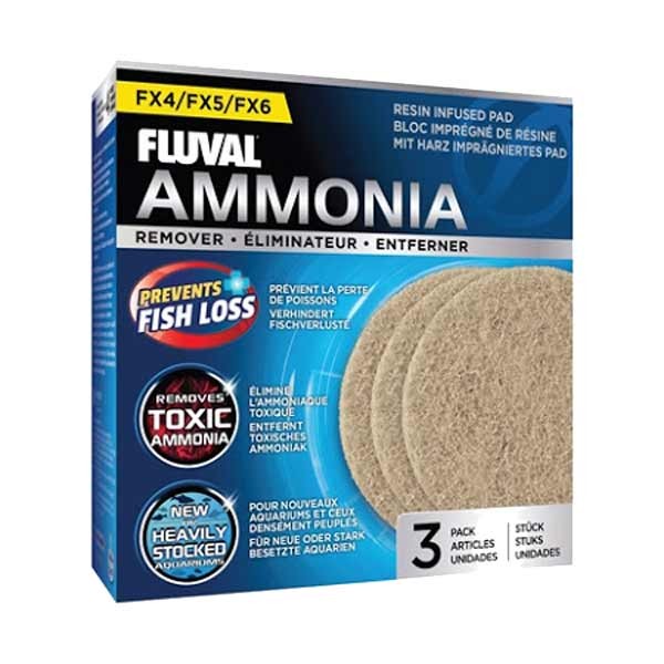 Fluval Ammonia Remover Pad 3-pk Fx4/5/6 1 Fluval Ammonia Remover Pad 3-pk Fx4/5/6