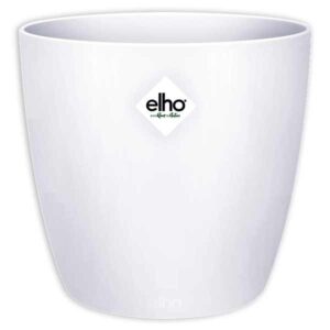 Elho Brussels Round White 18cm Flower Pot