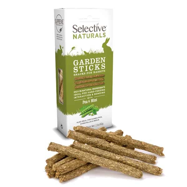Selective Naturals Garden Sticks with Pea & Mint 60g 1 Selective Naturals Garden Sticks with Pea & Mint 60g