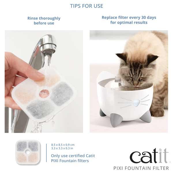 Catit Pixi Fountain Cartridge 6pk 4 Catit Pixi Fountain Cartridge 6pk - Image 4
