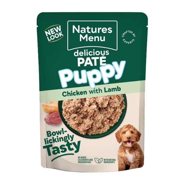 Natures Menu Original Chicken with Lamb 300g Puppy/Junior Wet Dog Food Pouch 1 Natures Menu Original Chicken with Lamb 300g Puppy/Junior Wet Dog Food Pouch