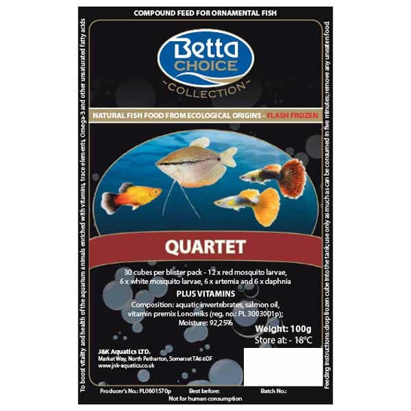 Betta Choice Quartet Blister Pack 1 Betta Choice Quartet Blister Pack