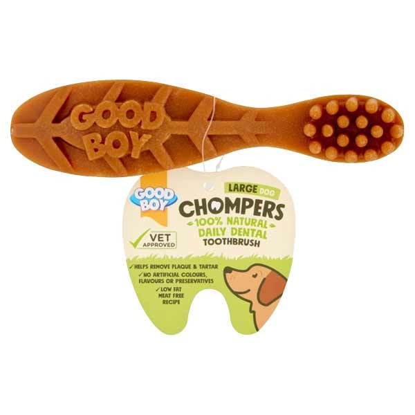 Good Boy Chompers Dental Toothbrush Large Single 65g Dog Treat 2 Good Boy Chompers Dental Toothbrush Large Single 65g Dog Treat - Image 2
