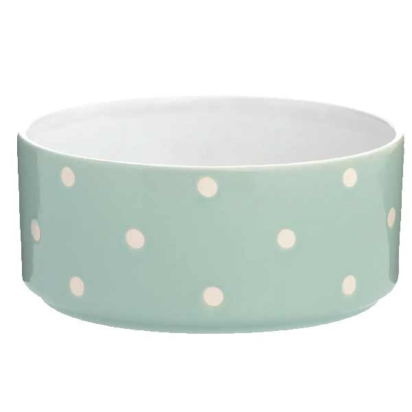 Mason Cash Polka Dot Sage Bowl 18cm 1 Mason Cash Polka Dot Sage Bowl 18cm