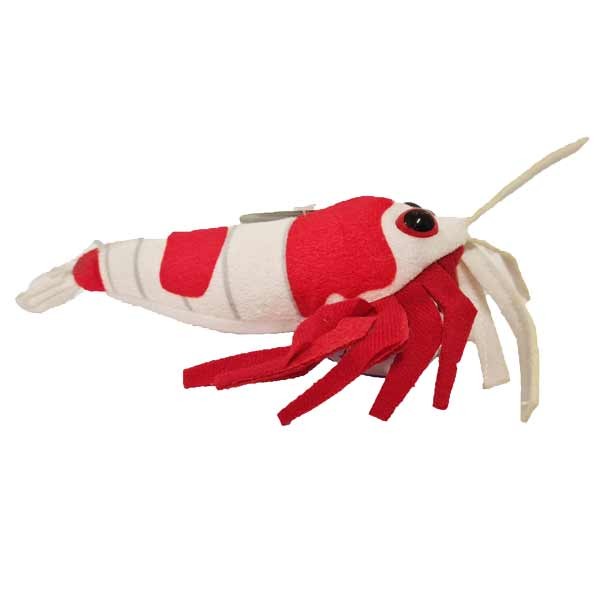 Ceramic Nature Crystal Red Shrimp Plush 1 Ceramic Nature Crystal Red Shrimp Plush