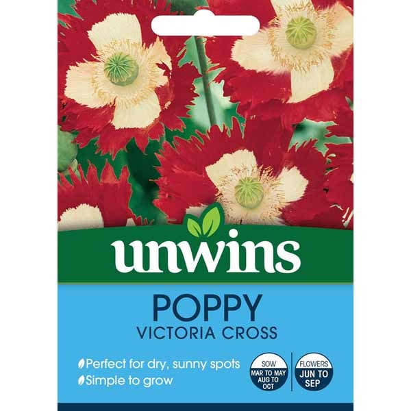 Unwins Poppy Victoria Cross Seeds 1 Unwins Poppy Victoria Cross Seeds