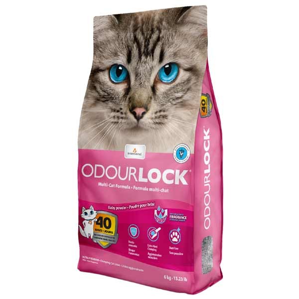 InterSand Odourlock Cat Litter Baby Powder 6kg 1 InterSand Odourlock Cat Litter Baby Powder 6kg