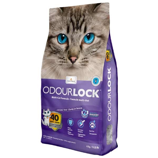 InterSand Odourlock Cat Litter Lavender 6kg 1 InterSand Odourlock Cat Litter Lavender 6kg