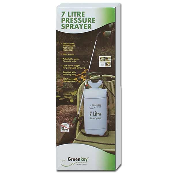 Greenkey Pressure Sprayer with Extension Lance 7 Litre 1 Greenkey Pressure Sprayer with Extension Lance 7 Litre