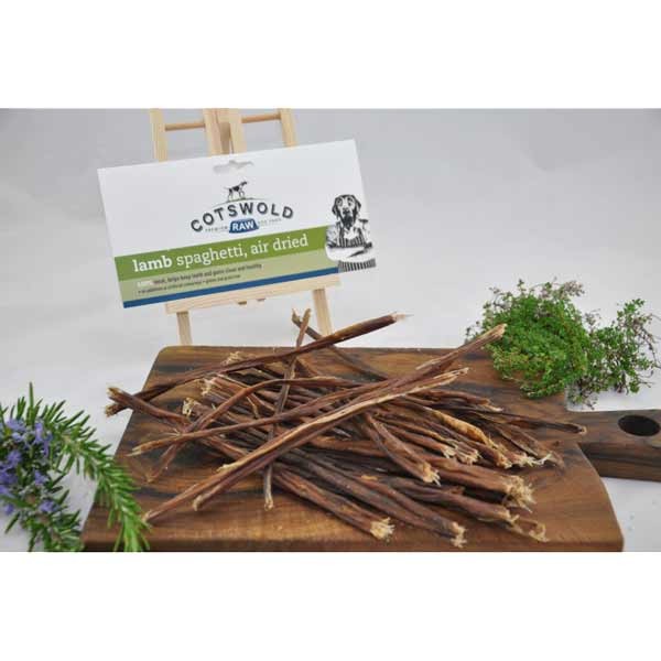 Cotswold Raw Pure Dried Lamb Spaghetti 150g Dog Treat 1 Cotswold Raw Pure Dried Lamb Spaghetti 150g Dog Treat