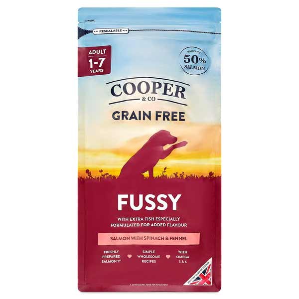 Cooper & Co Fussy Salmon with Spinach & Fennel 1.5kg Dry Dog Food 1 Cooper & Co Fussy Salmon with Spinach & Fennel 1.5kg Dry Dog Food