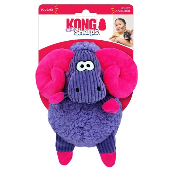 KONG Sherps Floofs Big Horn Medium Dog Toy 1 KONG Sherps Floofs Big Horn Medium Dog Toy