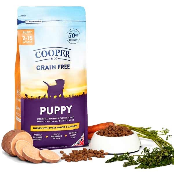 Cooper & Co Puppy Turkey with Sweet Potato & Carrots 10kg Dry Dog Food 2 Cooper & Co Puppy Turkey with Sweet Potato & Carrots 10kg Dry Dog Food - Image 2