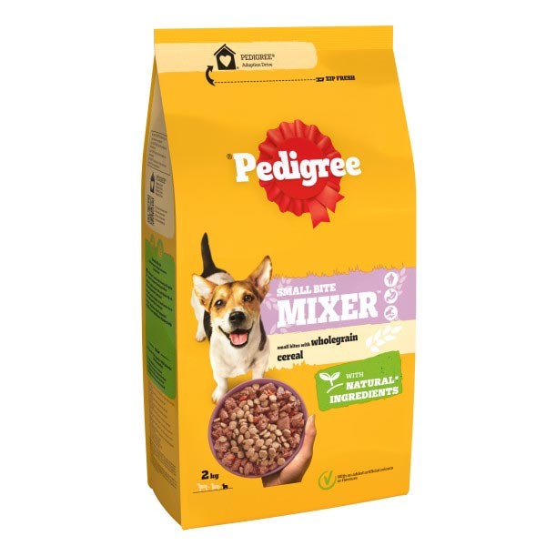 Pedigree Small Bite Mixer Adult 2kg Dry Dog Food 1 Pedigree Small Bite Mixer Adult 2kg Dry Dog Food