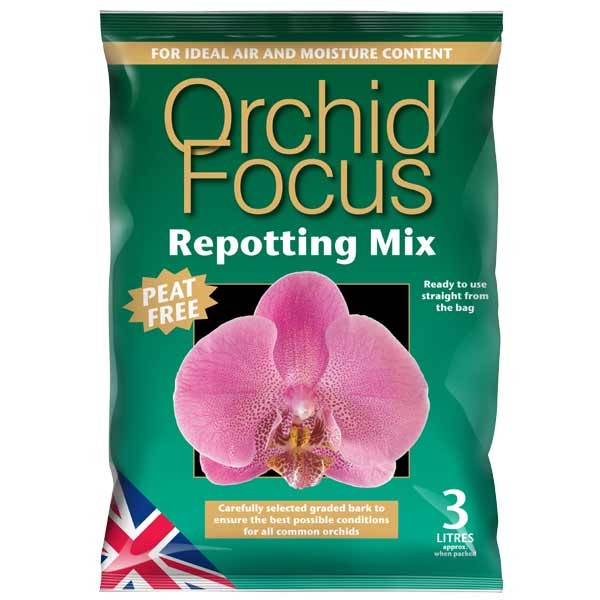 Growth Technology Orchid Focus Repotting Mix Peat Free 3 Litres 1 Growth Technology Orchid Focus Repotting Mix Peat Free 3 Litres