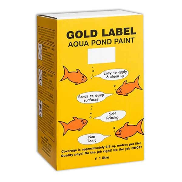 Gold Label Aqua Pond Paint Black 1 Litre 1 Gold Label Aqua Pond Paint Black 1 Litre