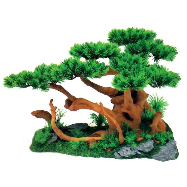 Aqua One Bonsai Tree on Rock Garden Large 54.5x34x37.5cm 1 Aqua One Bonsai Tree on Rock Garden Large 54.5x34x37.5cm