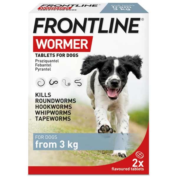 Frontline Wormer Tablets for Dogs & Puppies 2 Pack 1 Frontline Wormer Tablets for Dogs & Puppies 2 Pack