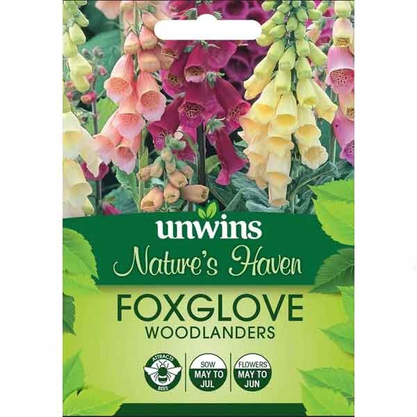 Unwins Nature's Haven Foxglove Woodlanders Flower Seeds 1 Unwins Nature's Haven Foxglove Woodlanders Flower Seeds