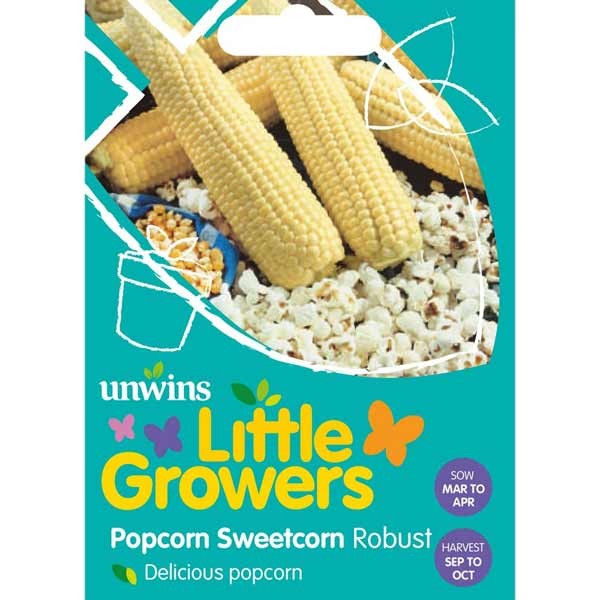 Unwins Little Growers Sweet Corn Popcorn Robust Seeds 1 Unwins Little Growers Sweet Corn Popcorn Robust Seeds
