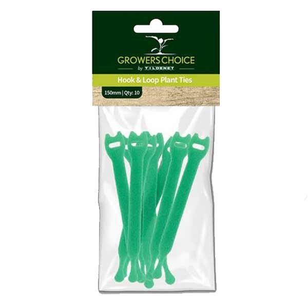 Growers Choice Hook & Loop Plant Ties 10 Pack 1 Growers Choice Hook & Loop Plant Ties 10 Pack