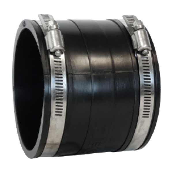 Evolution Aqua Eazy Connectors Flexible PVC Straight Connection 4" 1 Evolution Aqua Eazy Connectors Flexible PVC Straight Connection 4"