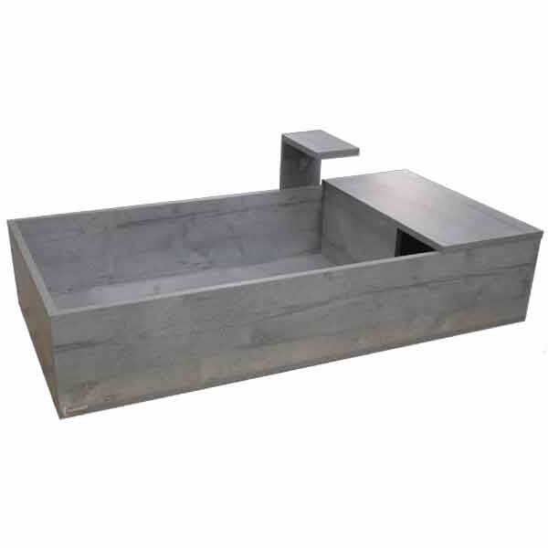Clearseal Boston Concrete 48" Tortoise Table 1 Clearseal Boston Concrete 48" Tortoise Table