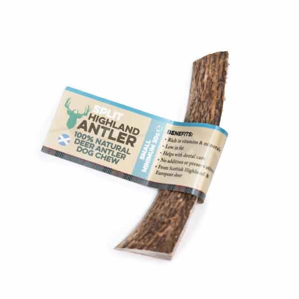 Nova Chews Highland Split Antler 100% Natural Chew Small Single Dog Treat 1 Nova Chews Highland Split Antler 100% Natural Chew Small Single Dog Treat