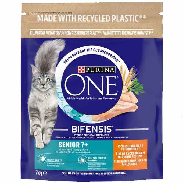Purina One Chicken Senior 750g Dry Cat Food 1 Purina One Chicken Senior 750g Dry Cat Food
