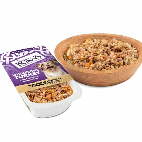 Burns Wholesome Turkey with Carrots & Brown Rice Adult 395g Wet Dog Food 2 Burns Wholesome Turkey with Carrots & Brown Rice Adult 395g Wet Dog Food - Image 2