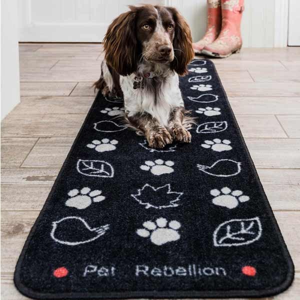 Pet Rebellion Country Walk Black Dog Runner 45x150cm 2 Pet Rebellion Country Walk Black Dog Runner 45x150cm - Image 2