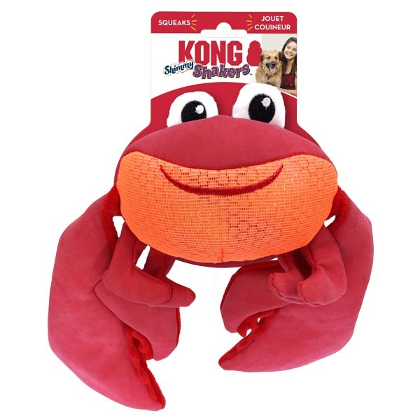 KONG Shakers Shimmy Crab Medium Dog Toy 1 KONG Shakers Shimmy Crab Medium Dog Toy