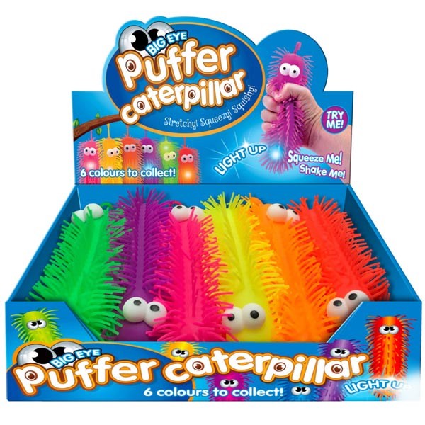 Big Eye Puffer Squishy Caterpillar 2 Big Eye Puffer Squishy Caterpillar - Image 2