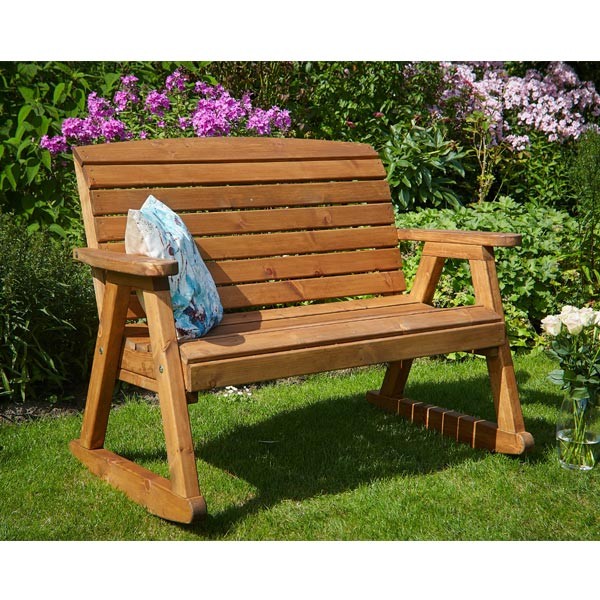 Richmond Rocking Bench Wooden Garden Furniture 2 Richmond Rocking Bench Wooden Garden Furniture - Image 2
