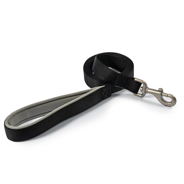 Ancol Viva Padded Lead Black 180 x 2.5cm 1 Ancol Viva Padded Lead Black 180 x 2.5cm