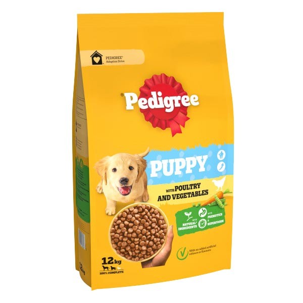 Pedigree Puppy Medium Dog Complete with Poultry & Vegatables 12kg Dry Dog Food 1 Pedigree Puppy Medium Dog Complete with Poultry & Vegatables 12kg Dry Dog Food