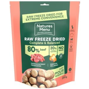 Natures Menu Complete Freeze Dried Beef Dog Food 250g
