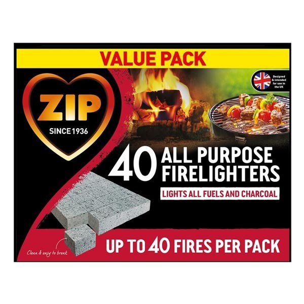 Zip All Purpose Firelighters 40 Pack 1 Zip All Purpose Firelighters 40 Pack