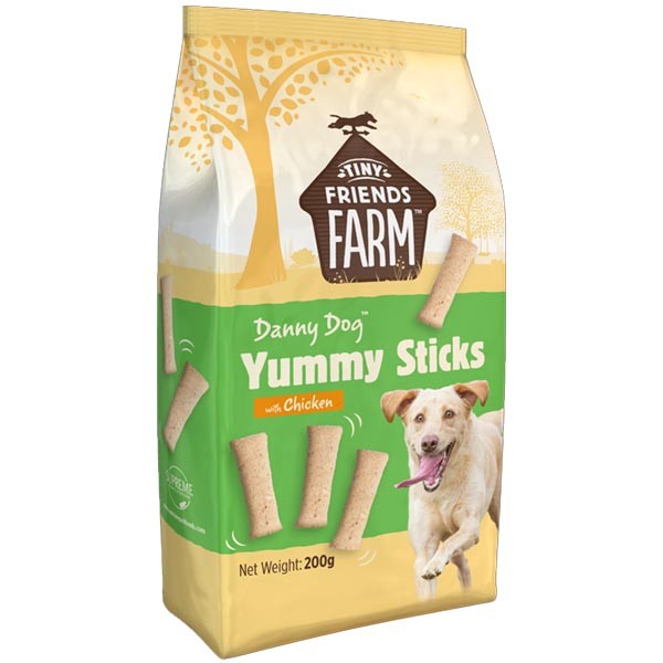 Tiny Friends Farm Dolly Dog Yummy Sticks with Chicken 200g Dog Treats 1 Tiny Friends Farm Dolly Dog Yummy Sticks with Chicken 200g Dog Treats