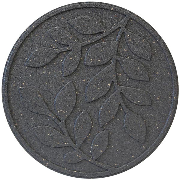 EcoWay Leaves Grey Eco Stepping Stone 46cm 1 EcoWay Leaves Grey Eco Stepping Stone 46cm