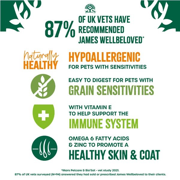 James Wellbeloved Grain Free Adult Lamb & Chicken in Gravy 12 x 90g Wet Dog Food 4 James Wellbeloved Grain Free Adult Lamb & Chicken in Gravy 12 x 90g Wet Dog Food - Image 4