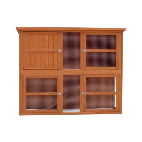 Harrisons Grasmere Double Height Hutch Natural 150x60x120cm 1 Harrisons Grasmere Double Height Hutch Natural 150x60x120cm