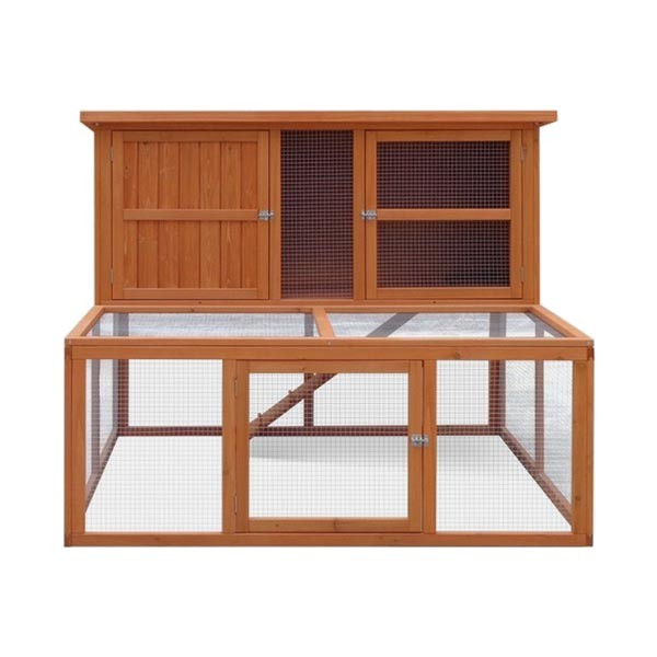 Harrisons Bowness Double Height Hutch with Run 150x121x117cm 1 Harrisons Bowness Double Height Hutch with Run 150x121x117cm