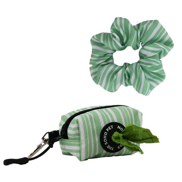 The Soho Pet Collection Stripe Patterned Poop Bag & Scrunchie 1 The Soho Pet Collection Stripe Patterned Poop Bag & Scrunchie