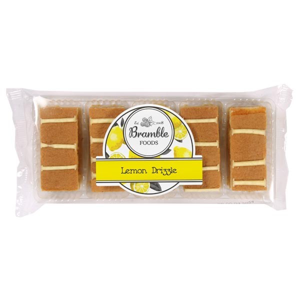 Bramble Foods Lemon Drizzle Cake Slices 5 pack 1 Bramble Foods Lemon Drizzle Cake Slices 5 pack