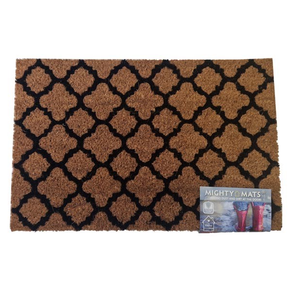 Mighty Mats Patterned Coir Door Mat 38x58cm 1 Mighty Mats Patterned Coir Door Mat 38x58cm