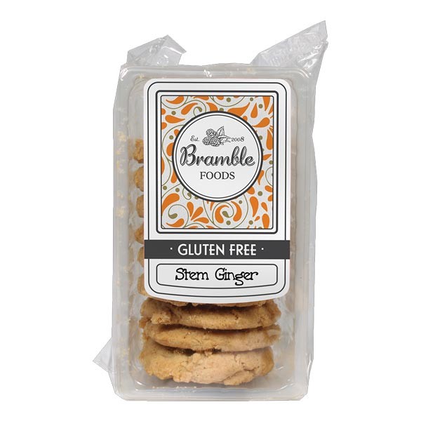Bramble Foods Stem Ginger Biscuits (Gluten Free) 150g 1 Bramble Foods Stem Ginger Biscuits (Gluten Free) 150g