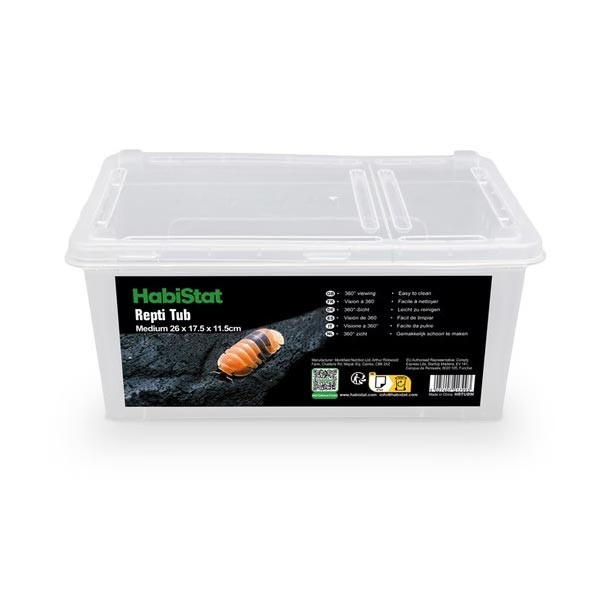 Habistat Repti Tub Medium 26x17.5x11.5cm 1 Habistat Repti Tub Medium 26x17.5x11.5cm