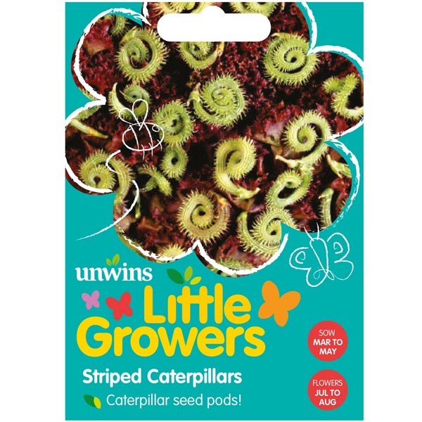 Unwins Little Growers Striped Caterpillars Seeds 1 Unwins Little Growers Striped Caterpillars Seeds