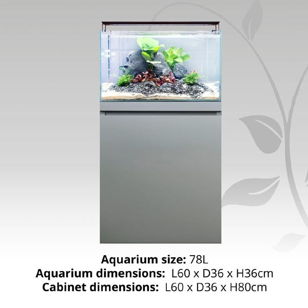 Fluval Visi-White 60 Dusty Grey Aquarium & Cabinet 7 Fluval Visi-White 60 Dusty Grey Aquarium & Cabinet - Image 7